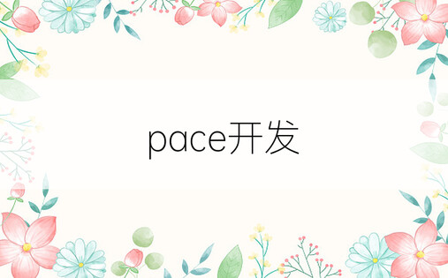 pace开发